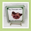 HEY I FOUND YOUR NOSE Wall Art Ceramic Tile Sign Gift Home Decor Positive Saying Affirmation {{ JAMsCraftCloset }}
