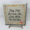 FAIRY TALES DO COME TRUE AWAY Wall Art Ceramic Tile Sign Gift Nursery Decor Positive Saying {{ JAMsCraftCloset }}