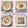 IF I WERE KEYS 3 Vintage Mounted On Ceramic Dish Sublimation on Metal Positive Saying Wall Art Home Decor Gift Idea One of a Kind-Unique-Home-Country-Decor-Cottage Chic-Gift - JAMsCraftCloset