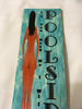IF YOU NEED ME I WILL BE POOLSIDE Handmade Upcycled Ceramic Tile Pool Sign Wall Art Home Decor {{ JAMsCraftCloset }}
