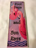 POOL DAYS AND SUN RAYS Handmade Upcycled Ceramic Tile Pool Sign Wall Art Home Decor Gift Idea {{ JAMsCraftCloset }}
