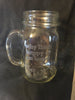 Mugs Mason Jar Hand Etched WHY LIMIT HAPPY TO AN HOUR With Heart on Handle {{ JAMsCraftCloset }}