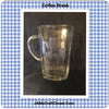 Mug Hand Etched COFFEE BREAK or GOOD MORNING With Red Heart on Handle {{ JAMsCraftCloset }}