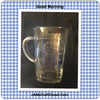 Mug Hand Etched COFFEE BREAK or GOOD MORNING With Red Heart on Handle {{ JAMsCraftCloset }}