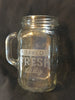 Mugs Mason Jar Hand Etched BAKED FRESH DAILY With Heart on Handle {{ JAMsCraftCloset }}