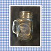 Mugs Mason Jar Hand Etched SIMPLE LIVING With Heart on Handle {{ JAMsCraftCloset }}