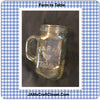 Mugs Mason Jar Hand Etched FARM TO TABLE With Heart on Handle {{ JAMsCraftCloset }}