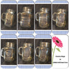 Mugs Mason Jar Hand Etched BAKED FRESH DAILY With Heart on Handle {{ JAMsCraftCloset }}