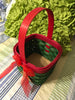 Basket Flower Girl Square Woven Wedding Accessory Table Decor Red Green Gold Tree Holiday Decor {{ JAMsCraftCloset }}