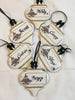 Personalized Holiday Christmas Ceramic Tile Ornaments Tree and Gifts Handmade Gift Stocking Stuffer {{ JAMsCraftCloset }}