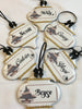 Personalized Holiday Christmas Ceramic Tile Ornaments Tree and Gifts Handmade Gift Stocking Stuffer {{ JAMsCraftCloset }}