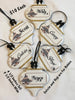 Personalized Holiday Christmas Ceramic Tile Ornaments Tree and Gifts Handmade Gift Stocking Stuffer {{ JAMsCraftCloset }}