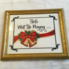 BELLS WILL BE RINGING Vintage Wood Frame Sublimation on Metal Christmas Wall Art Gift Idea {{ JAMsCraftCloset }}