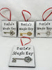 Ornaments Santas Magic Key Square 2 by 2 Inch Ceramic Tile With Poem Christmas Decor {{ JAMsCraftCloset }}