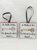Ornament A SMILE IS THE KEY TO EVERYBODYS HEART Christmas Holiday Tile Gift Idea {{ JAMsCraftCloset }}