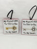 Ornament MY BIGGEST GIFT TO YOU IS THE KEY TO MY HEART Christmas Holiday Tile {{ JAMsCraftCloset }}
