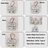 Ornaments Santas Magic Key Square 2 by 2 Inch Ceramic Tile With Poem Christmas Decor {{ JAMsCraftCloset }}