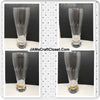 Hand Etched Beer Glass MR. and MRS. With Ribbon and Bow Wedding Accessory Bar Decor Gift Idea {{ JAMsCraftCloset }}