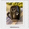 Farmhouse Country Kitchen Decor Black White Heart Mug Cup Coffee Hand Painted Gift {{ JAMsCraftCloset }}