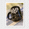 Farmhouse Country Kitchen Black White Heart Decor Mug Cup Coffee Hand Painted Barware Gift Idea {{ JAMsCraftCloset }}