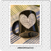 Farmhouse Country Kitchen Black White Heart Decor Mug Cup Coffee Hand Painted Barware Gift Idea {{ JAMsCraftCloset }}