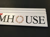 Wooden Sign FARMHOUSE Decor With Red Bird Wreath Accents Wall Art Gift Idea Home Decor Country Decor {{ JAMsCraftCloset }}