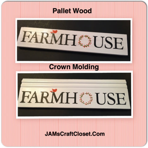 Wooden Sign FARMHOUSE Decor With Red Bird Wreath Accents Wall Art Gift Idea Home Decor Country Decor {{ JAMsCraftCloset }}