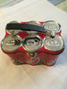 Lunchbox Vintage SMALL Miniature Metal Enjoy Coca-Cola Six Pack Fair Condition NO THERMOS Collectible {{ JAMsCraftCloset }}