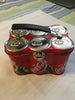 Lunchbox Vintage SMALL Miniature Metal Enjoy Coca-Cola Six Pack Fair Condition NO THERMOS Collectible {{ JAMsCraftCloset }}
