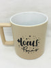 Mug Cup HOCUS POCUS Halloween Tan Hand Painted Home Kitchen Decor Drinkware {{ JAMsCraftCloset }}