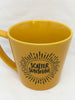 Mug Cup Yellow SCATTER SUNSHINE Hand Painted Home Kitchen Decor Drinkware {{ JAMsCraftCloset }}