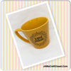 Mug Cup Yellow SCATTER SUNSHINE Hand Painted Home Kitchen Decor Drinkware {{ JAMsCraftCloset }}