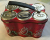 Lunchbox Vintage SMALL Miniature Metal Enjoy Coca-Cola Six Pack Fair Condition NO THERMOS Collectible {{ JAMsCraftCloset }}