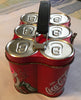 Lunchbox Vintage SMALL Miniature Metal Enjoy Coca-Cola Six Pack Fair Condition NO THERMOS Collectible {{ JAMsCraftCloset }}