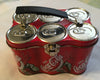Lunchbox Vintage SMALL Miniature Metal Enjoy Coca-Cola Six Pack Fair Condition NO THERMOS Collectible {{ JAMsCraftCloset }}