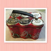 Lunchbox Vintage SMALL Miniature Metal Enjoy Coca-Cola Six Pack Fair Condition NO THERMOS Collectible {{ JAMsCraftCloset }}