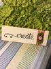 Tile Sign CREATE Positive Saying With Button Floral Accents Wall Art Gift Idea Home Country Decor {{ JAMsCraftCloset }}