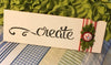 Tile Sign CREATE Positive Saying With Button Floral Accents Wall Art Gift Idea Home Country Decor {{ JAMsCraftCloset }}