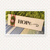 Tile Sign HOPE Positive Saying With Button Floral Accents Wall Art Gift Idea Home Country Decor {{ JAMsCraftCloset }}