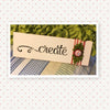 Tile Sign CREATE Positive Saying With Button Floral Accents Wall Art Gift Idea Home Country Decor {{ JAMsCraftCloset }}