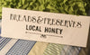 BREADS & PRESERVES LOCAL HONEY White Ceramic Tile Sign Country Farmhouse Wall Art Gift Campers RV {{ JAMsCraftCloset }}