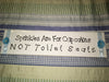 SPRINKLES ARE FOR CUPCAKES NOT TOILET SEATS White Ceramic Tile Sign Funny Bathroom Decor Wall Art {{ JAMsCraftCloset }}