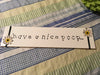HAVE A NICE POOP White Ceramic Tile Sign Funny Bathroom Decor Wall Art Gift Idea {{ JAMsCraftCloset }}