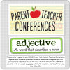 Adjective Practice BEFORE Parent Teacher Conferences PowerPoint Lesson Fun and Engaging {{ JAMsCraftCloset }}
