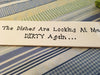 DISHES ARE LOOKING AT ME DIRTY AGAIN Ceramic Tile Sign Kitchen Decor Wall Art Gift {{ JAMsCraftCloset }}