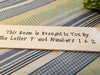 BROUGHT TO YOU BY LETTER P AND 1 AND 2 Ceramic Tile Sign Home Decor Wall Art Gift {{ JAMsCraftCloset }}