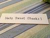 HELLO SWEET CHEEKS Tile Sign Funny BATHROOM Decor Wall Art Home Decor Gift Idea {{ JAMsCraftCloset }}