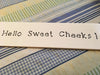 HELLO SWEET CHEEKS Tile Sign Funny BATHROOM Decor Wall Art Home Decor Gift Idea {{ JAMsCraftCloset }}