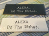 ALEXA DO THE DISHES Tile Sign Funny KITCHEN Decor Wall Art Gift Idea {{ JAMsCraftCloset }}
