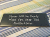 DINNER WILL BE READY WHEN YOU HEAR THE SMOKE ALARM Tile Sign Funny KITCHEN Decor {{ JAMsCraftCloset }}